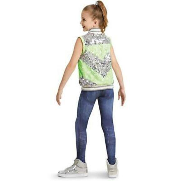 Dance Costume Weissman 11405 Medium Adult Pink Hip Hop Sequin - Picture 2 of 3